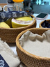 合彩美素色亞棉麻 麻布手工DIY面料 展柜環(huán)創(chuàng  )窗簾背景布 混紡純色布布料 偏黃1米（多件不裁開(kāi)） 曬單實(shí)拍圖
