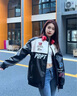 WHIM NASA男士皮衣夾克春季外套男秋冬季加絨棉服騎行機車(chē)服棒球服美式復古 黑色加絨 L 曬單實(shí)拍圖