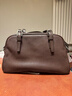 裘真植鞣頭層羊皮悠悠保齡球包女復古休閑大容量手提單肩包 咖啡色肩帶款-羊皮 預售30天 曬單實(shí)拍圖