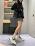 CHERY KALLY【沈夢(mèng)辰同款】輕奢女鞋厚底小白鞋女2025新款板鞋子松糕鞋 CHERY&KALLY 白黑色 38 曬單實(shí)拍圖