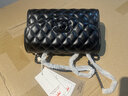 布契拉提意大利輕奢女包菱格鏈條包輕奢感時(shí)尚斜挎小方包情人節老婆禮品 主圖黑色 曬單實(shí)拍圖