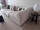 新姿美舍中古風(fēng)布藝沙發(fā)模塊組合沙發(fā)小戶(hù)型客廳復古黑色現代簡(jiǎn)約布藝沙發(fā) 腳踏90*98*42cm 防水防污泰迪雪花絨-寬 98cm 曬單實(shí)拍圖