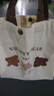 小熊帆布包女學(xué)生便攜上班帆布兜手提包手拎便當帆布袋 微笑小熊（帶按扣） 曬單實(shí)拍圖