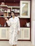 莫代爾帶胸墊哺乳睡裙夏季孕婦睡衣月子服春秋純棉產(chǎn)后產(chǎn)房待產(chǎn)檢 【帶胸墊】待產(chǎn)裙北歐兔 L【90-120斤】 曬單實(shí)拍圖