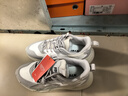 特步（XTEP）ZW【門(mén)店同款】女鞋閃電運動(dòng)鞋春秋季百搭休閑鞋輕便潮流鞋子女 帆白/鴿子灰 38 曬單實(shí)拍圖
