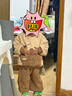 嘟嘟家兒童套裝秋裝卡通衛(wèi)衣運(yùn)動(dòng)褲兩件套春秋寶寶衣服奧利絨男女童童裝 咖色 100 曬單實(shí)拍圖