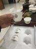 希式 羊脂玉功夫茶具茶杯家用陶瓷品茗杯德化白瓷主人杯小容量茶杯子 冰心杯-羊脂玉 曬單實(shí)拍圖