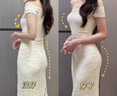 比瘦（BISOU BISOU）提臀收腹內褲女翹臀塑形收胯強力收小肚子中腰無(wú)痕束腰塑身褲薄款 黑色一件裝 L （體重95-110斤） 曬單實(shí)拍圖