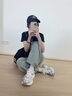 凱恩拉迪（Ken Radi）厚底老爹鞋女2024春秋季新款小白鞋少女增高小個子復古粉色運動鞋 粉色 35 225mm 曬單實拍圖