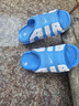 NIKE耐克夏季男款拖鞋時(shí)尚簡(jiǎn)約舒適透氣輕便涼鞋戶(hù)外一字拖休閑沙灘鞋 FD9883-400/藍/白 40 曬單實(shí)拍圖