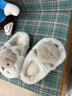 紅豆可愛(ài)土撥鼠棉拖鞋女士秋冬季2025新款室內家居厚底毛毛絨保暖棉拖 卡其【尖叫土撥鼠】 38-39 正碼 曬單實(shí)拍圖