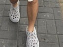 瑜尚臻品洞洞鞋男防滑防臭涼拖鞋夏季居家外穿厚底鏤空包頭涼鞋司機開車鞋 灰色-42-43適合41-42 曬單實拍圖