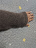 无印良品 MUJI 女式 含牦牛绒骆驼绒圆领毛衣 长袖针织衫秋 冬季 深咖啡棕色 M-L 165/88A 实拍图