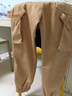 美式復古重磅卡其工裝褲男潮牌修身小腳束腳褲戰術(shù)褲休閑百搭褲子 卡其色 M 曬單實(shí)拍圖