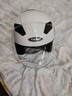 野馬（YEMA）3c認證639S電動(dòng)摩托車(chē)頭盔男冬季雙鏡片安全帽女電瓶車(chē)半盔 四季通用 均碼 白色速條花配透明鏡片 曬單實(shí)拍圖