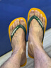 havaianas哈唯納Brasil Logo巴西元素夾腳人字拖夏情侶拖鞋 1740-流行黃色 43-44 巴西碼 曬單實(shí)拍圖