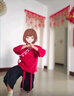 微曼小鹿童裝漢服 男女童漢服唐裝中國風(fēng)古裝漢服 兒童演出服春秋款 603 紅色 男女同款 130  (建議身高110-120cm) 曬單實(shí)拍圖