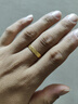 中國黃金（CHINA GOLD）黃金戒指精品5G龍鳳開口戒指男女款情侶對戒金戒生日禮物女 【約5g】男戒 曬單實拍圖