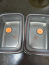 COOKSS保鮮盒帶蓋食品級不銹鋼冰箱上班族飯盒餐盒密封盒長(cháng)方形盒子兩個(gè) 曬單實(shí)拍圖