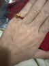 潮宏基 麻將銅錢元寶瑪瑙黃金戒指女士足金手飾送女友生日禮物 C 元寶款 彈力繩 曬單實(shí)拍圖