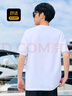 卡賓（CABBEEN）【燙鉆印花】涼感高級短袖T恤男裝2025夏季新款圓領(lǐng)上衣男 米白色12（舒適版型） L /175/50 曬單實拍圖