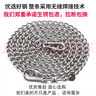 萬(wàn)牽304不銹鋼狗鏈子牽引繩大中型犬鐵鏈項圈狗繩防咬斗牛栓狗鏈4.0mm 曬單實(shí)拍圖