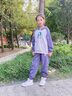 G.DUCKKIDS女童春秋裝套裝2024新款中大童女孩童裝兒童衛(wèi)衣運動服秋冬兩件套 字母R連帽套裝-紫色 160cm 曬單實拍圖