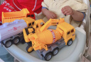 宝乐星儿童玩具男孩大号工程车惯性挖掘推土机洒水搅拌吊车汽车模型 实拍图