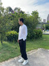 安踏男鞋夏季保暖運動鞋皮面防水韓版休閑鞋學(xué)生復(fù)古高幫板鞋 象牙白-4 42 曬單實拍圖