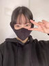 迪紫兔耳罩保暖男女戶(hù)外防風(fēng)防寒耳套耳包冬季跑步哈爾濱旅游保暖裝備 二合一護耳口罩（黑色） 【升級雙重保暖款】 曬單實(shí)拍圖