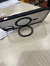 漫畫師 適用蘋果12/16promax手機殼磁吸支架無線充iPhone12ProMax膚感磨砂半透明保護套16plus全包防摔款 蘋果12ProMax【磨砂黑支點殼】360旋轉支架 曬單實拍圖