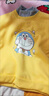 G.DUCKKIDS小黃鴨兒童套裝冬季男童寶寶加絨加厚衛衣秋冬女童中小童兩件套上 叮當貓糖-黃色+三叮當黑長(cháng)褲 100 (建議身高90-100cm) 曬單實(shí)拍圖