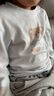 拉比（Labi Baby）寶寶秋衣秋褲套裝兒童內(nèi)衣套裝男童女童純棉睡衣2套裝 幾何圓領(lǐng) 淺杏 110 cm 曬單實(shí)拍圖