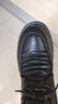 TYKT品牌男鞋新款皮鞋男大頭透氣系帶英倫商務(wù)休閑鞋男氣墊減震 黑色 44 曬單實(shí)拍圖