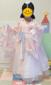 奧蒙威（AOMENGWEI）女童漢服連衣裙兒童大袖衫古裝兩件套幼兒園中秋齊胸襦裙MH-B7544 粉色 120 曬單實(shí)拍圖