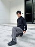 李寧連帽衛(wèi)衣男春秋薄絨保暖新款運動套頭衫加厚休閑寬松青少年外套 【薄絨款】黑色連帽套頭衛(wèi)衣 XL /180 (150-165斤) 曬單實拍圖