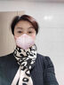 旅峰護頸圍巾女秋冬季韓版加厚保暖雙面圍脖高級感時(shí)尚百搭千鳥(niǎo)格脖套 黑白圓點(diǎn)【穿孔款】 曬單實(shí)拍圖