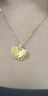 中銀億金花絲蝴蝶黃金項鏈女古法足金吊墜掛墜生日中秋節禮物送女友老婆 古法花絲蝴蝶吊墜+足金鏈-活動(dòng)款【金重約5.2g】 曬單實(shí)拍圖