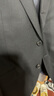 By Creations柏品純羊毛西服套裝男士高檔修身輕商務(wù)西裝職業(yè)正裝紳士結婚禮服 黑色 50 曬單實(shí)拍圖