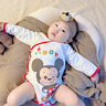 迪士尼（Disney） 嬰兒衣服包屁衣新生兒連體衣純棉A類(lèi)寶寶秋冬季打底貼身春秋款 米奇2件 （四季款包屁衣） 80cm 【建議體重18-21斤】 曬單實(shí)拍圖