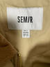 森馬（Semir）棉服女冬季中長(cháng)款輕薄寬松拼接燈芯絨翻領(lǐng)插肩袖棉衣101724112007 曬單實(shí)拍圖
