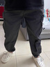 I'M DAVID工裝休閑沖鋒褲男夏季港風(fēng)寬松百搭束腳抽繩褲長褲子男 黑 XL  曬單實(shí)拍圖
