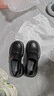 大東小皮鞋女鞋2025春秋新款簡(jiǎn)約休閑圓頭厚底樂(lè)福鞋套腳單鞋0111 黑色 5cm厚底小皮鞋 35 曬單實(shí)拍圖