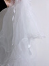 皓梵潔頭紗領(lǐng)證求婚布置道具拍照婚紗短紗結(jié)婚新娘頭戴頭飾白色簡約中式 韓風(fēng)拍照儀式感網(wǎng)紅白色雙層頭紗 曬單實拍圖