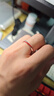 老鳳祥999足銀情侶戒指表白結(jié)婚活口對(duì)戒首飾品中秋節(jié)禮物送女友老婆 【999足銀】月老紅線情侶對(duì)戒 曬單實(shí)拍圖