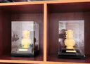 金玉滿(mǎn)堂酒柜裝飾品擺件絨沙金花瓶擺件家居客廳新居喬遷工藝禮品 絨沙金金玉滿(mǎn)堂 19*19*28cm禮盒裝 曬單實(shí)拍圖