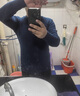 簡(jiǎn)丹白小 T官旗方艦白色小丅純棉V領(lǐng)打底衫男士秋冬季大碼修身長(cháng)袖t恤韓版保 黑色 XL 140斤左右穿 曬單實(shí)拍圖