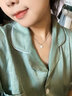 中國黃金（CHINA GOLD）S銀一貝子項鏈女款輕奢小眾精致鎖骨七夕情人節(jié)禮物送女朋友老婆 一貝子項鏈 曬單實拍圖