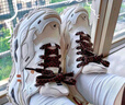 FILA FUSION斐樂(lè )潮牌女鞋BIANCO厚底潮鞋2025冬新款硬糖鞋老爹鞋 雪白/泡芙粉-SP 37.5 曬單實(shí)拍圖