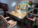 雅美乐写字书桌简约办公家用双抽屉书柜一体电脑桌学习桌子橡木色YSZ585 实拍图
